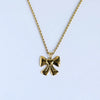 Women's Stainless Steel And Titanium Steel Animal Zodiac Light Luxury Bow Chocker Necklace With Electroplating