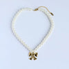 Women's Stainless Steel And Titanium Steel Animal Zodiac Light Luxury Bow Chocker Necklace With Electroplating