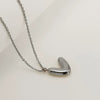 Women's 316L Stainless Steel And 316L Stainless Steel Chubby Bubble Letter Pendant Necklace With Electroplating