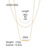 Women's Stainless Steel And Titanium Steel Double T Bar Stick Necklace With Geometric Pattern And Electroplating Design