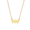 Women's Stainless Steel And Titanium Steel Fashion Jewelry Geometric Cutting Pendant Necklace With Numbers