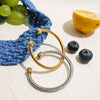 Women's Stainless Steel And Titanium Steel Geometric Bracelet With Electroplating And Snake Bone Chain Design