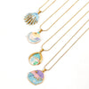 Women's Stainless Steel And Titanium Steel Geometric Dripping Oil Clavicle Chain Necklace Highend Minimalist Style