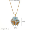 Women's Stainless Steel And Titanium Steel Geometric Dripping Oil Clavicle Chain Necklace Highend Minimalist Style