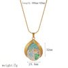 Women's Stainless Steel And Titanium Steel Geometric Dripping Oil Clavicle Chain Necklace Highend Minimalist Style