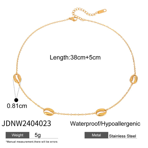 Women's Stainless Steel And Titanium Steel Geometric Electroplated Necklace Jewelry Accessories