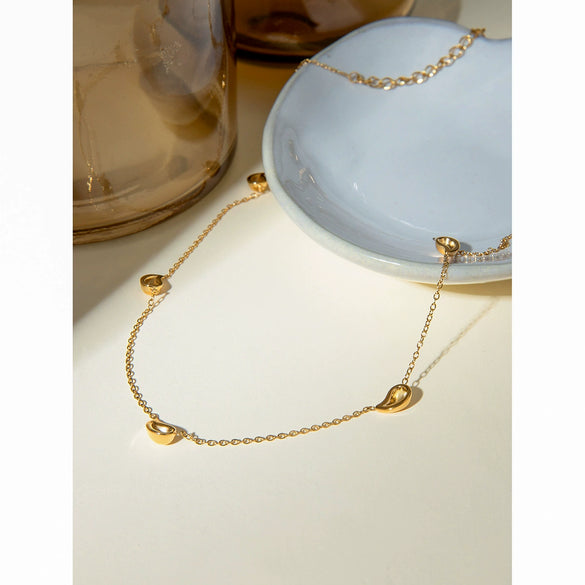 Women's Stainless Steel And Titanium Steel Geometric Electroplated Necklace Jewelry Accessories