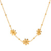 Women's Stainless Steel And Titanium Steel Geometric Sunflower Little Daisy Electroplated Necklace