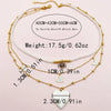 Women's Stainless Steel And Titanium Steel Heartshaped Star Pendant Multilayer Necklace With Electroplating
