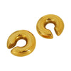 Women's Stainless Steel And 316L Stainless Steel Hollow Geometric U Shaped Electroplated Earrings Retro And Ins Style