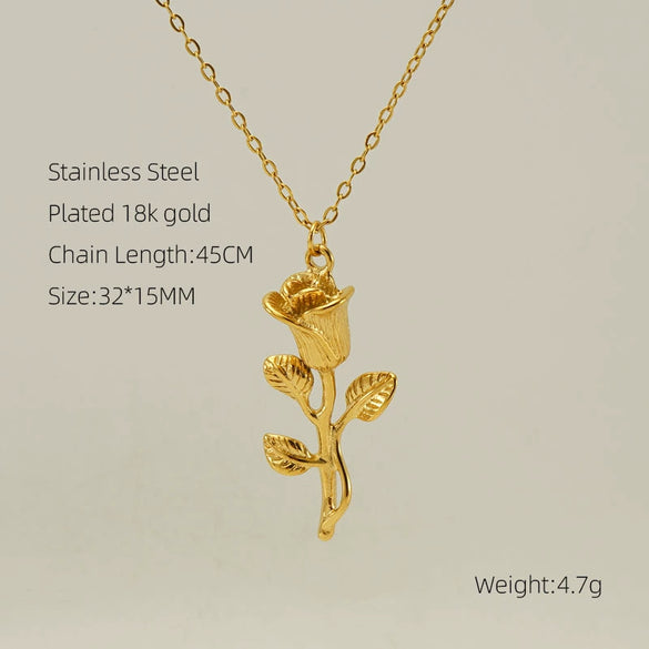 Women's 316L Stainless Steel And 316L Stainless Steel Irregular Shell Clavicle Chain Necklace With Geometric Pattern And Electroplating Treatment