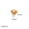 Women's Stainless Steel And Titanium Steel Jewelry Set With Geometric Love Shape And Stars Sun And Moon Clouds Universe Pattern Electroplated Highend Style