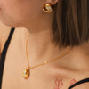 Women's Stainless Steel And Titanium Steel Jewelry With Dropshaped And Geometric Zircon Inlaid Pendant And Earrings