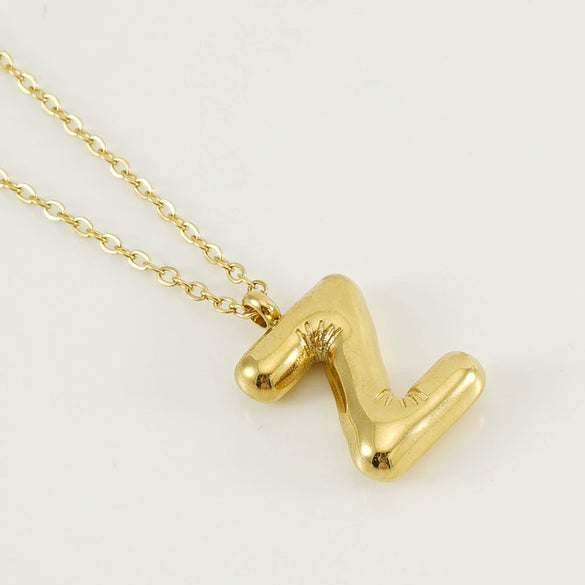 Women's 316L Stainless Steel And 316L Stainless Steel Letter Pendant Clavicle Chain With Electroplating Hiphop Style