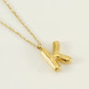 Women's 316L Stainless Steel And 316L Stainless Steel Letter Pendant Clavicle Chain With Electroplating Hiphop Style