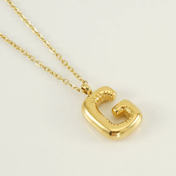 Women's 316L Stainless Steel And 316L Stainless Steel Letter Pendant Clavicle Chain With Electroplating Hiphop Style