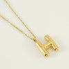 Women's 316L Stainless Steel And 316L Stainless Steel Letter Pendant Clavicle Chain With Electroplating Hiphop Style