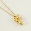 Women's 316L Stainless Steel And 316L Stainless Steel Letter Pendant Clavicle Chain With Electroplating Hiphop Style