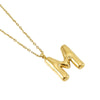 Women's 316L Stainless Steel And 316L Stainless Steel Letter Pendant Clavicle Chain With Electroplating Hiphop Style