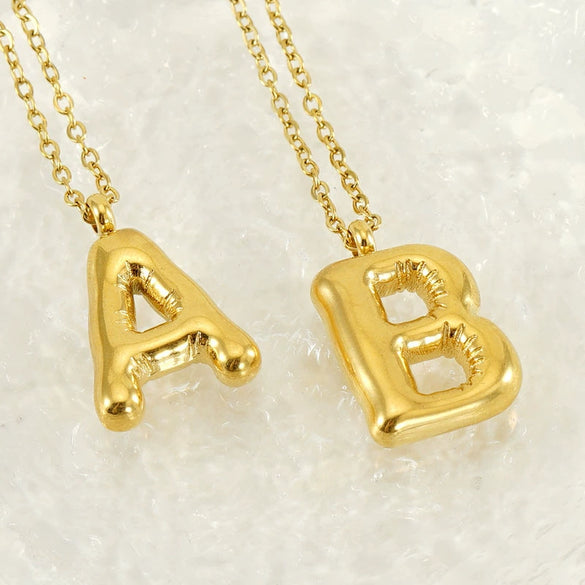 Women's 316L Stainless Steel And 316L Stainless Steel Letter Pendant Clavicle Chain With Electroplating Hiphop Style
