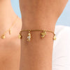 Women's Stainless Steel And Titanium Steel Necklace And Bracelet With Marine Life Pattern And Electroplating Design