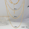 Women's Stainless Steel And Titanium Steel Stacking Style U Shape Chain Threepiece Set With Electroplating