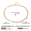 Women's Stainless Steel And Titanium Steel Star Pattern Electroplated Necklace