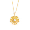 Women's Stainless Steel And Titanium Steel Sunflower Necklace Set High End Non Fading