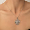 Women's Stainless Steel And Titanium Steel Sunflower Necklace Set High End Non Fading