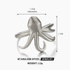 Women's Stainless Steel Animal Zodiac Jellyfish Beach Style Electroplated Ring