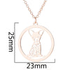 Women's Stainless Steel Animal Zodiac Pendant Necklace With Electroplated O Chain And Simple Cartoon Style