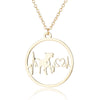 Women's Stainless Steel Animal Zodiac Pendant Necklace With Geometric Round Heart Design And Electroplated Finish