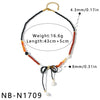 Women's Stainless Steel Beaded Necklace With Bow Knot Pearl And Acrylic Geometric Design 18K Vacuum Plated Light Luxury Jewelry