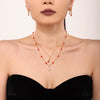 Women's Stainless Steel Bell Necklace And Bracelet Set With Electroplated Finish Light Luxury Fashion Jewelry