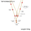 Women's Stainless Steel Bell Necklace And Bracelet Set With Electroplated Finish Light Luxury Fashion Jewelry