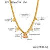 Women's Stainless Steel Bell Necklace And Bracelet Set With Electroplated Finish Light Luxury Fashion Jewelry