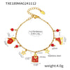 Women's Stainless Steel Bell Necklace And Bracelet Set With Electroplated Finish Light Luxury Fashion Jewelry