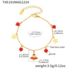 Women's Stainless Steel Bell Necklace And Bracelet Set With Electroplated Finish Light Luxury Fashion Jewelry
