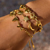 Women's Stainless Steel Bow Electroplated Bracelet