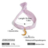 Women's Stainless Steel Bow Pendant Braided Bracelet With Electroplating