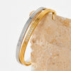 Women's Stainless Steel Bracelet With Diamond Stripe Furnace Vacuum Plating Jewelry