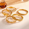 Women’s Stainless Steel Bracelet With Flower And Heart Pattern Zircon Rhinestone Accents And 18K Vacuum Plated Finish