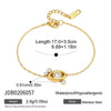Women's Stainless Steel Bracelet With Geometric Letter Design And Zirconia Accent Electroplated Hypoallergenic Jewelry Gift Set