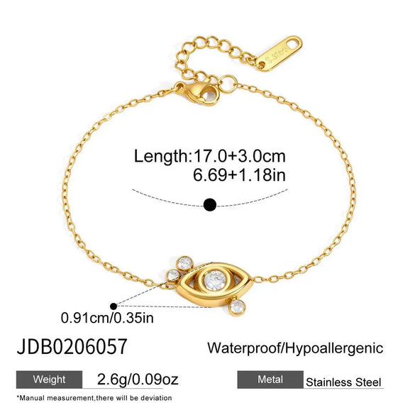 Women's Stainless Steel Bracelet With Geometric Letter Design And Zirconia Accent Electroplated Hypoallergenic Jewelry Gift Set