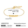 Women's Stainless Steel Bracelet With Geometric Letter Design And Zirconia Accent Electroplated Hypoallergenic Jewelry Gift Set