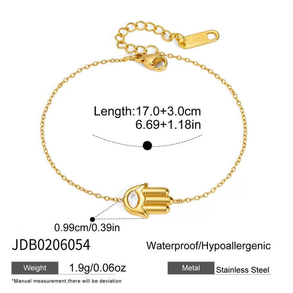Women's Stainless Steel Bracelet With Geometric Letter Design And Zirconia Accent Electroplated Hypoallergenic Jewelry Gift Set