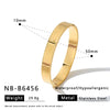 Women's Stainless Steel Bracelet With 18K Gold Vacuum Plating Heart And Rhombus Design Zircon Rhinestone Accents