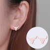 Women's Stainless Steel Bull Head Zodiac Earrings With Electroplated Finish Minimalist Animal Jewelry