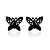 Women's Stainless Steel Butterfly Earrings With Electroplated Insect Design Simple Stylish Animal Fashion Jewelry