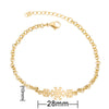 Women's Stainless Steel Butterfly Snowflake Elephant Love Couple Moon Star Bracelet With Electroplating Patterned With Animals And Zodiac